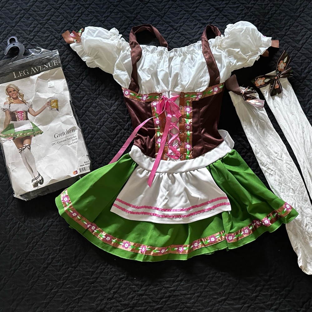 Leg Avenue Brown and Green Dirndl Costume